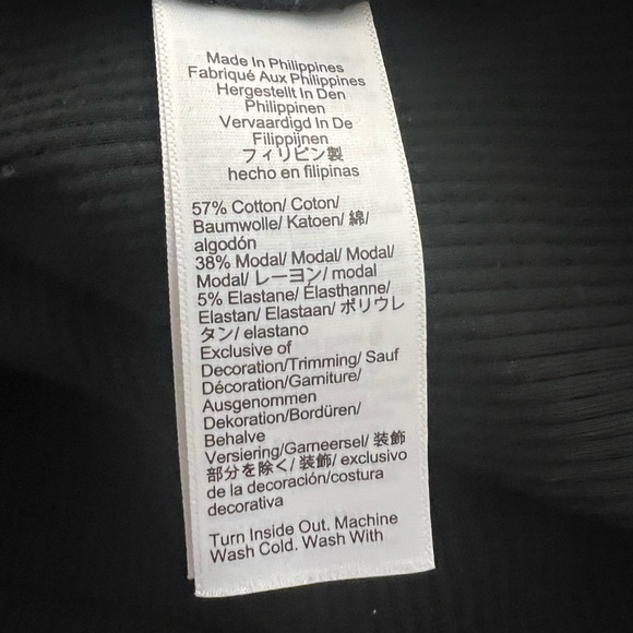 J. Crew Vintage Rib Split-Neck Long Sleeve T-Shirt with Buttons - Picture 9 of 10